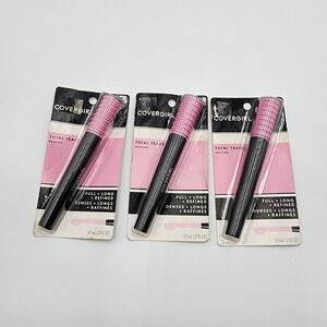 Covergirl Total Tease Mascara Very Black 800 Full Long Refined Lot‎ of 3 New
